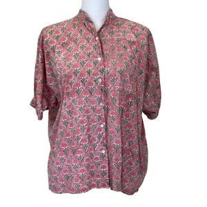 Mod's Mahal top,‎ pink/gray, global inspired, bohemian, hippie, cottagecore